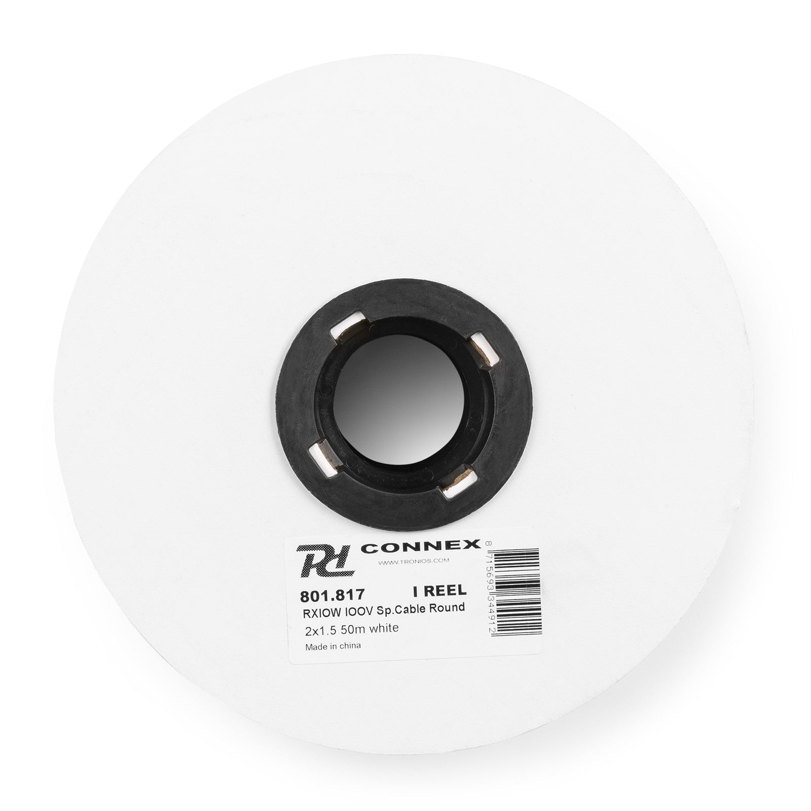 PD - Connex RX10W - Cable altavoz linea de 100V, 2 x 1.5mm, 15A, Blanco, 50m - Tempo Shop