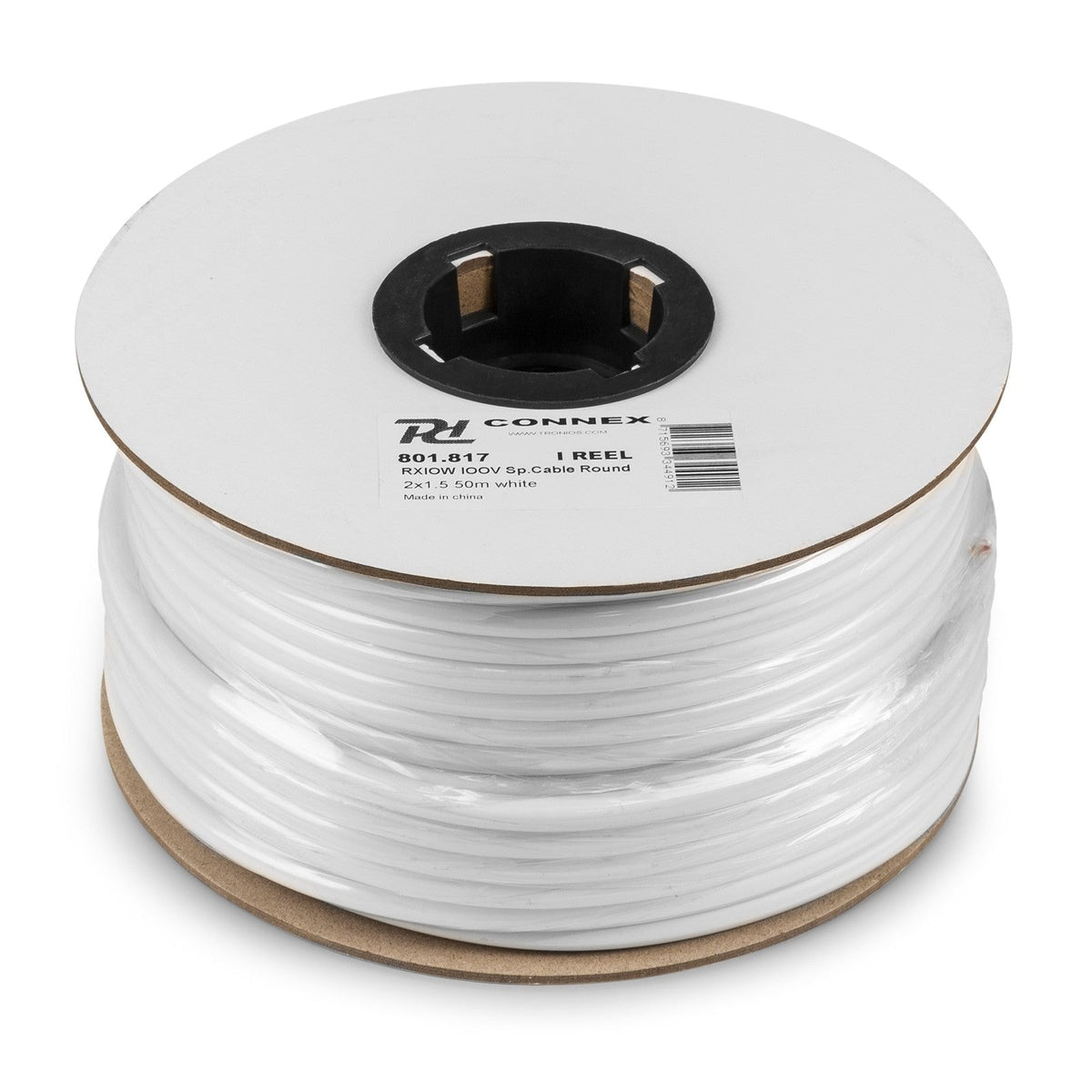 PD - Connex RX10W - Cable altavoz linea de 100V, 2 x 1.5mm, 15A, Blanco, 50m - Tempo Shop