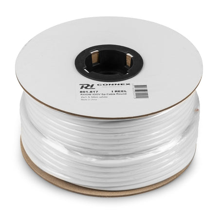 PD - Connex RX10W - Cable altavoz linea de 100V, 2 x 1.5mm, 15A, Blanco, 50m - Tempo Shop