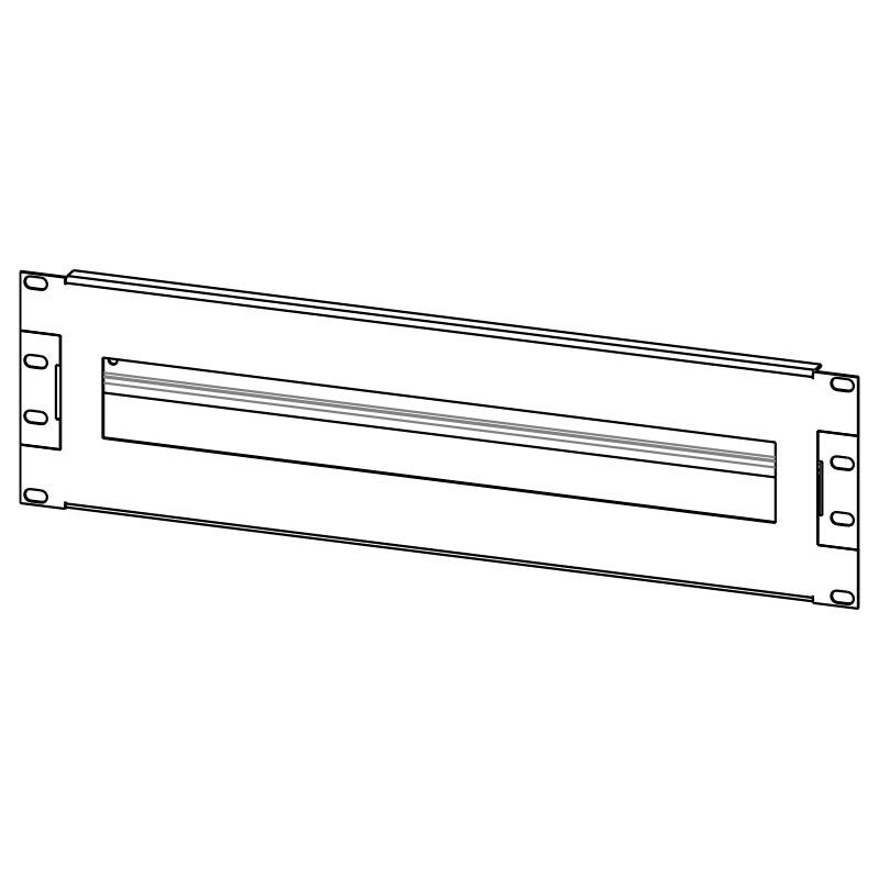 FactorRACK Perfil Omega para Carril DIN en Rack 19" - 3U de Altura