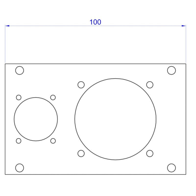 FactorRACK ZEBAVB84 - Placa Multibar negra para conectores