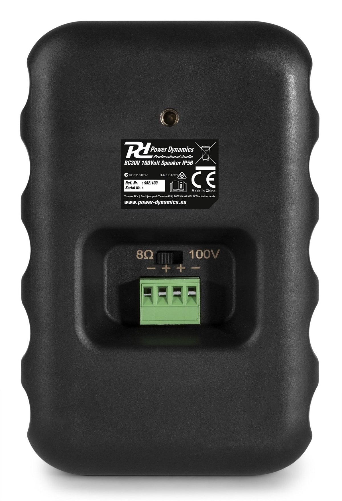 Power Dynamics BC30V - Pareja altavoces negro 100V 8 Ohm 3" 60W - IPX5 - Tempo Shop