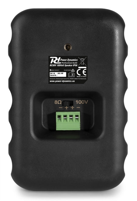 Power Dynamics BC30V - Pareja altavoces negro 100V 8 Ohm 3" 60W - IPX5 - Tempo Shop