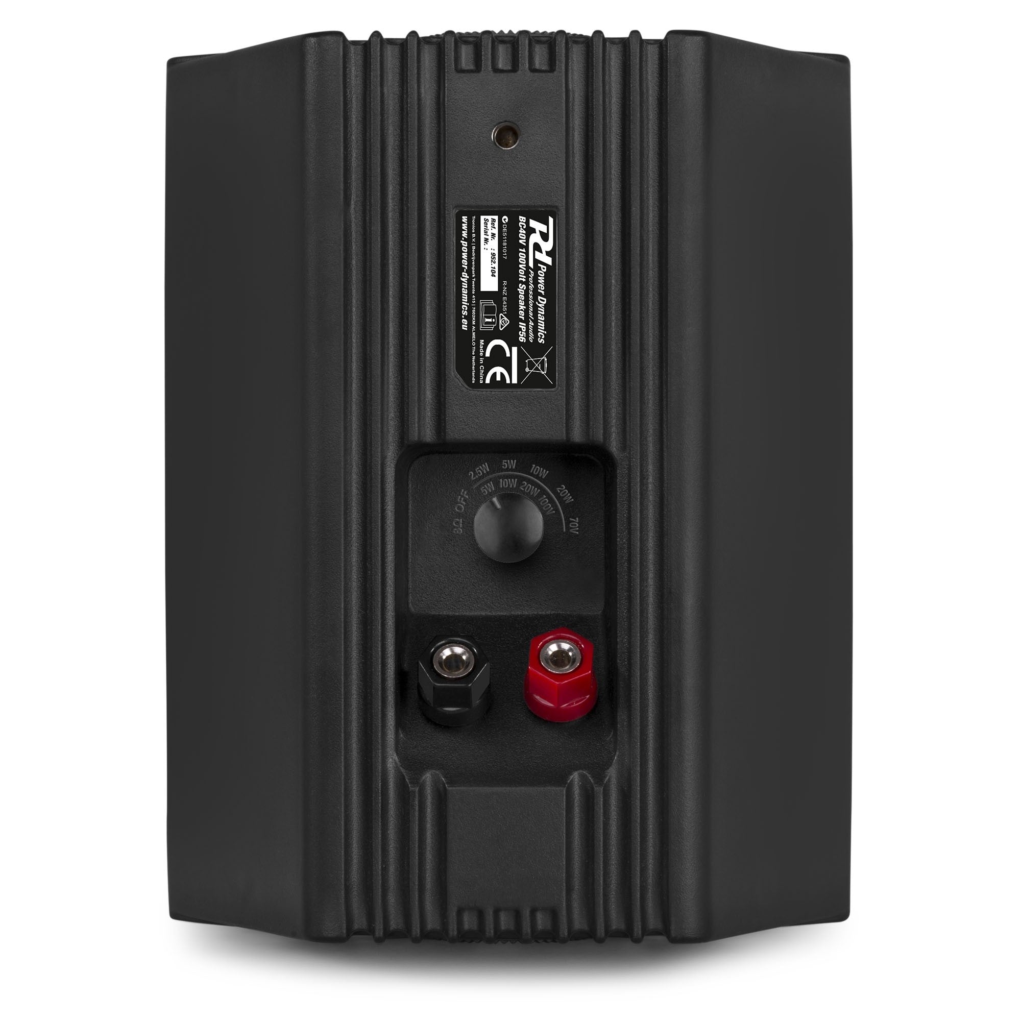 Power Dynamics BC40V - Pareja altavoces Negro 100V 8 Ohm 4" 100W - IPX5 - Tempo Shop