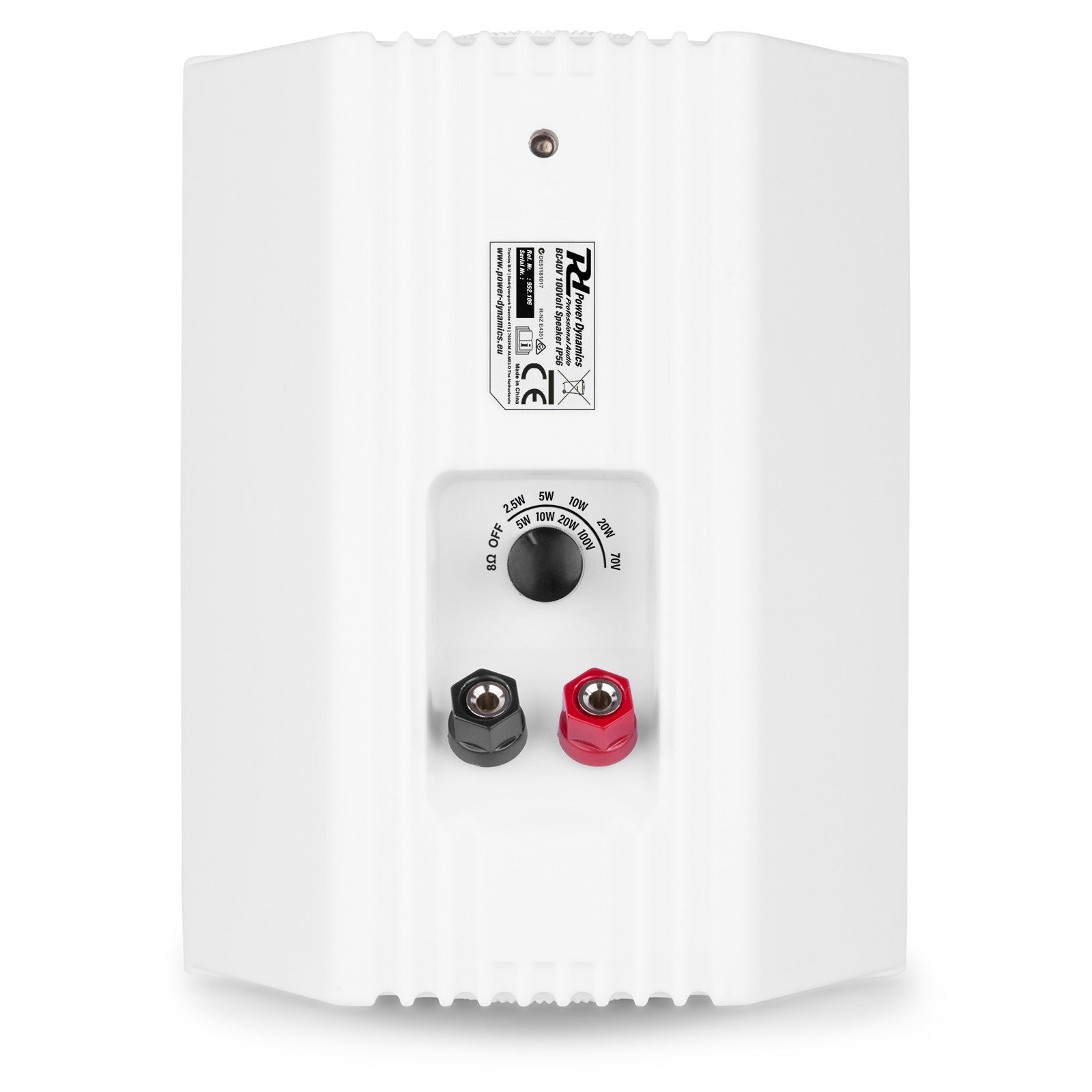 Power Dynamics BC40V - Pareja de altavoces Blanco 100V 8 Ohm 4" 100W - IPX5 - Tempo Shop