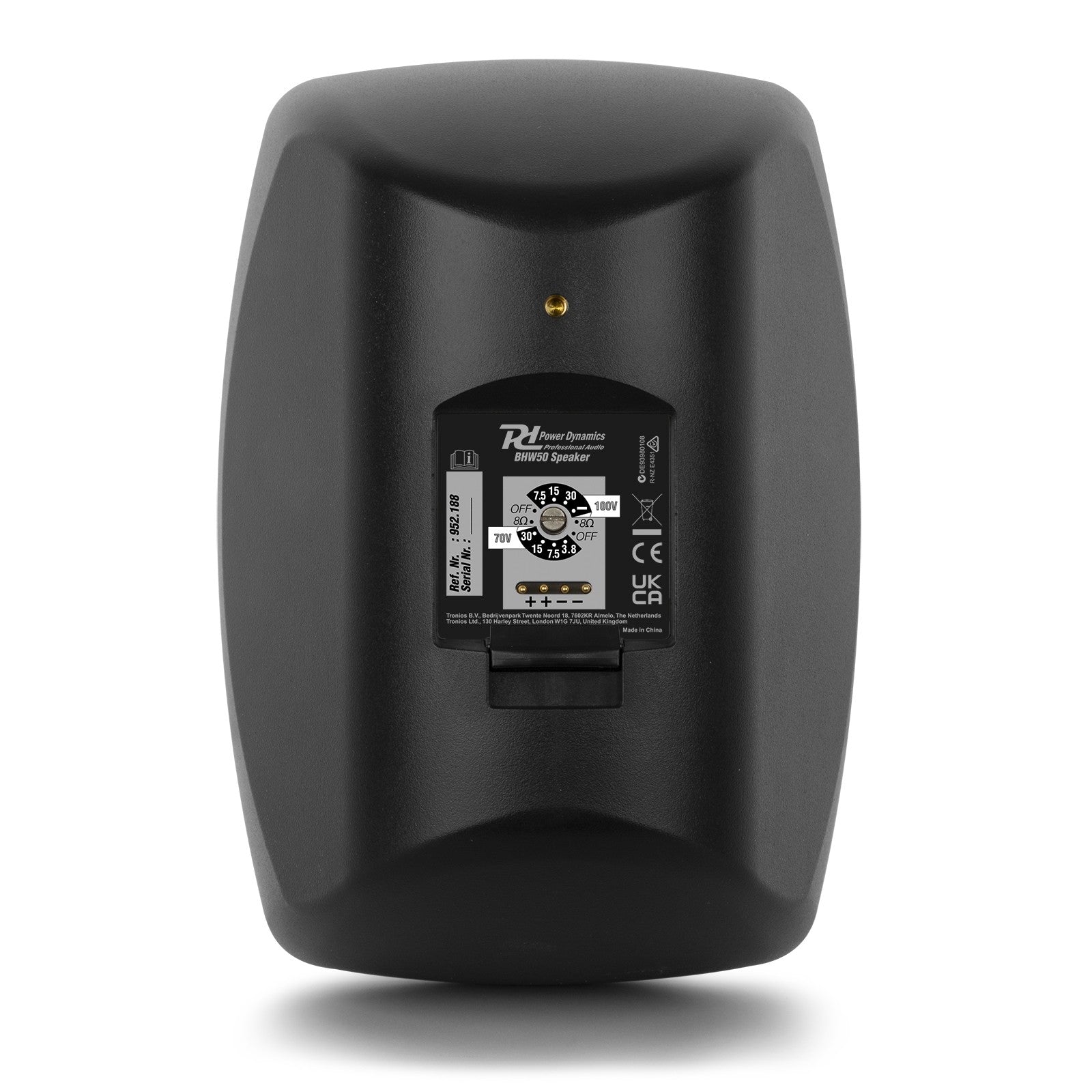 Power Dynamics BHW50BK - Conjunto de altavoces Interior/Exterior 5" 80W 100V Negro - Tempo Shop