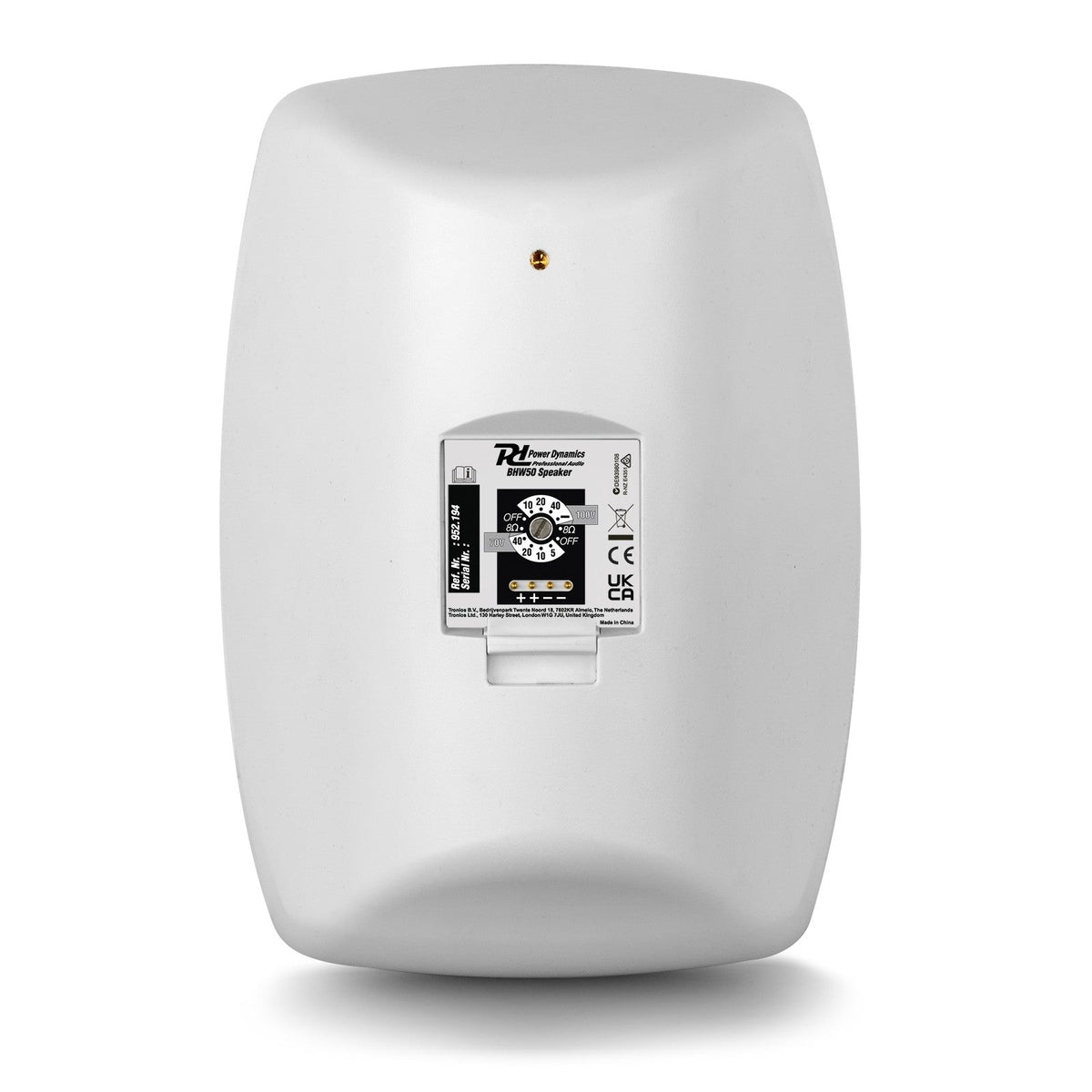 Power Dynamics BHW60WH - Conjunto de altavoces Interior/Exterior 6" 120W 100V Blanco - Tempo Shop