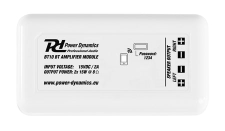 Power Dynamics BT10 - Amplificador compacto estéreo BT - Tempo Shop