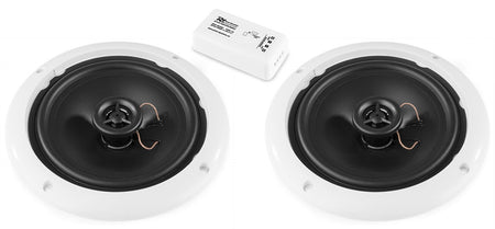 Power Dynamics BT10SET - Amplificador estéreo compacto BT con altavoces de techo 5" - Tempo Shop