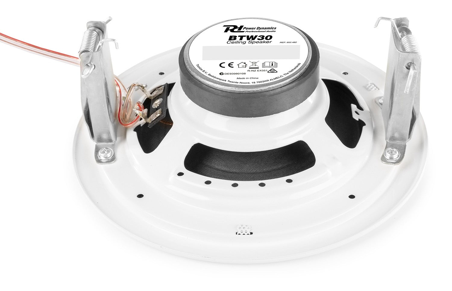 Power Dynamics BTW30SET - Sistema de audio para pared con 2 Altavoces de Techo de 15W - Tempo Shop