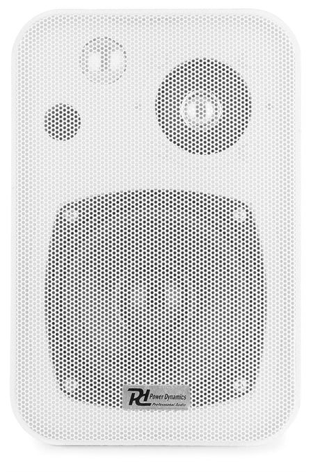 Power Dynamics BV40B - Conjunto de altavoces de ambiente Blanco 4" 100V - Tempo Shop