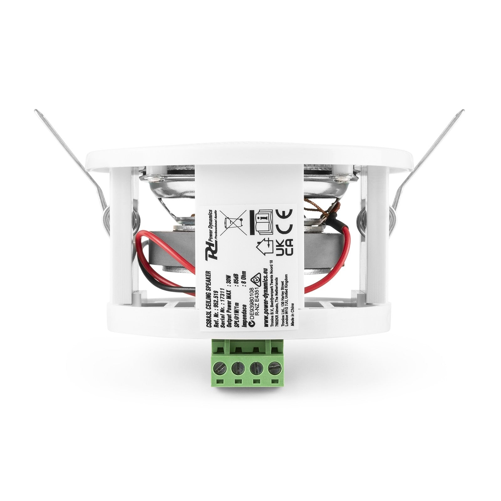 Power Dynamics CSBA3L - Altavoz compacto para techo 3" 8 Ohm - Tempo Shop