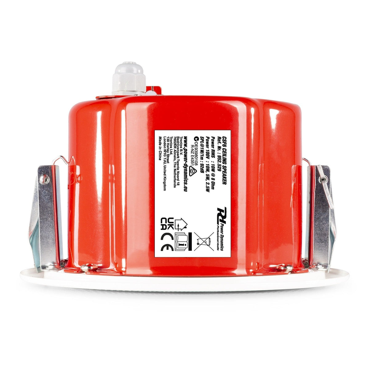 Power Dynamics CSF6 - Altavoz de techo con cubierta protectora 6,5” 100V - Tempo Shop