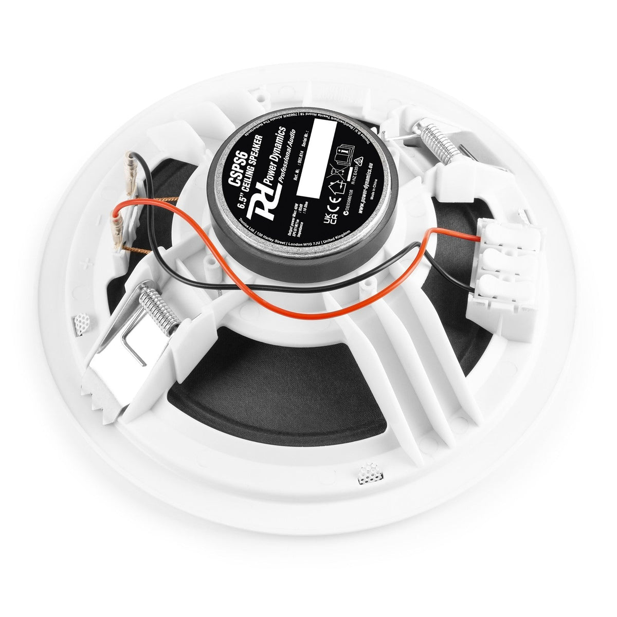 Power Dynamics CSPS6 - Altavoz de techo 16 Ohm 6.5" Basic Blanco - Tempo Shop