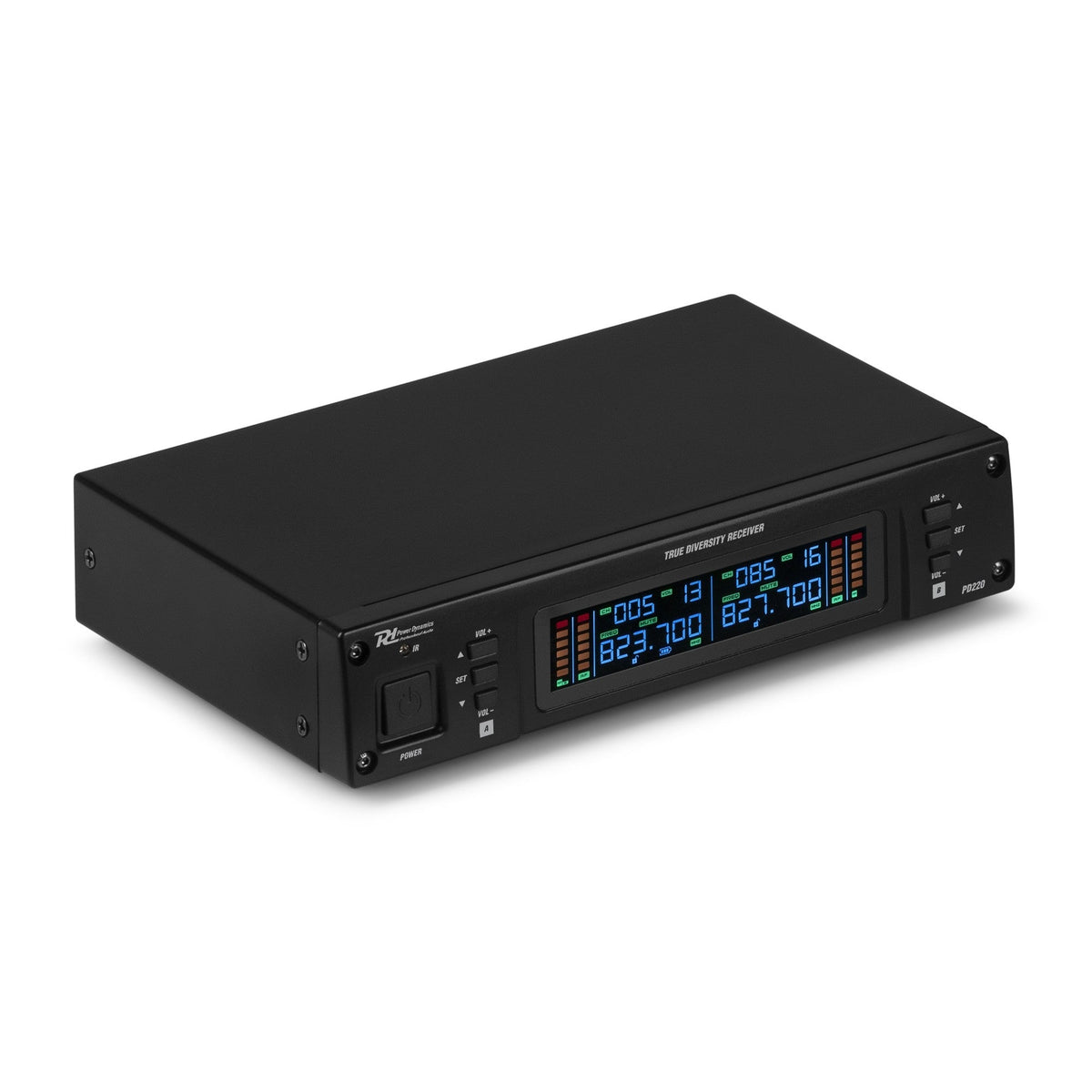 Power Dynamics D220B - Micrófono inalámbrico de petaca UHF 2x 80 - Canales, sistema True Diversity - Tempo Shop