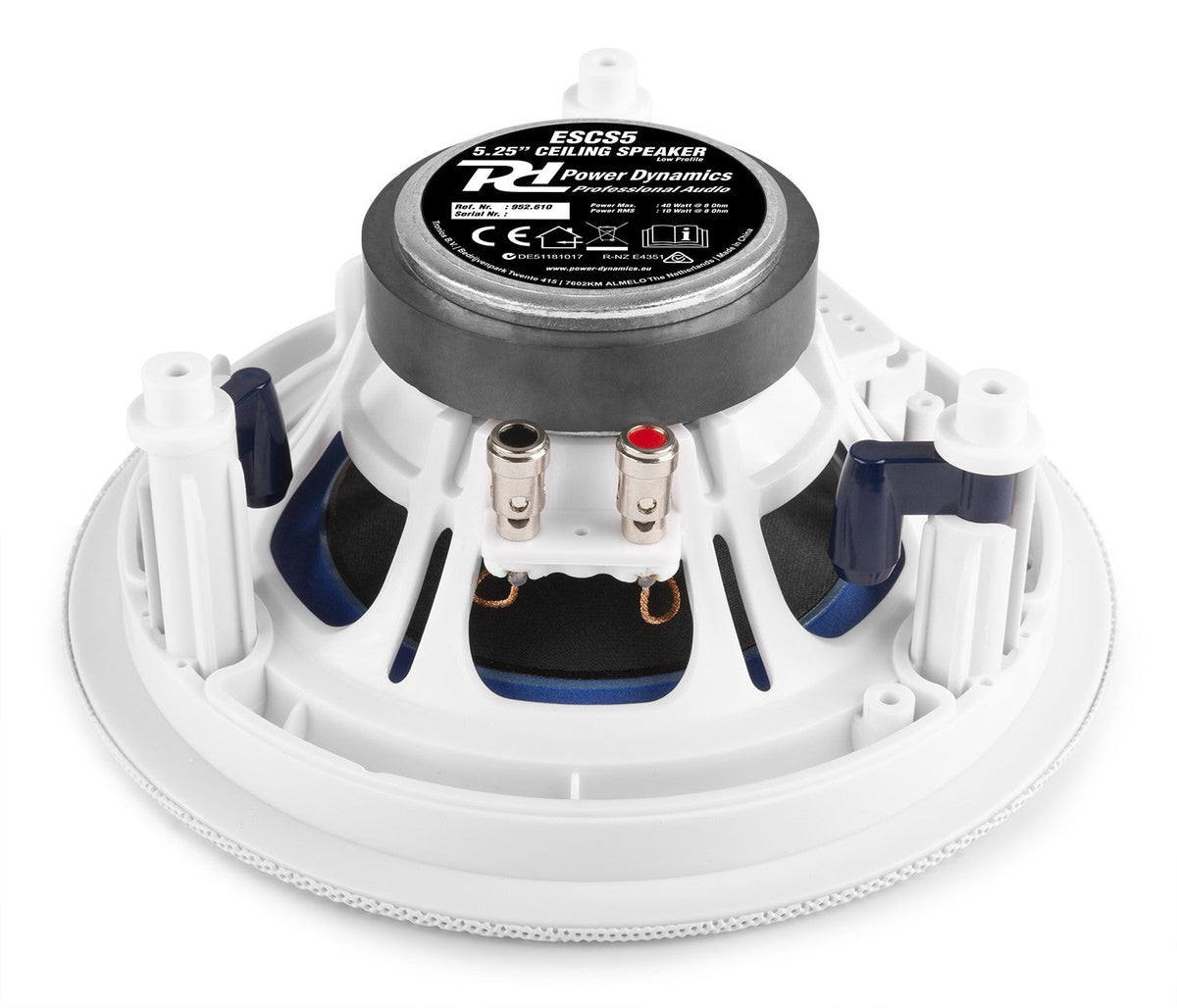 Power Dynamics ESCS5 - Conjunto altavoces de techo de bajo perfil 5,25” - Tempo Shop