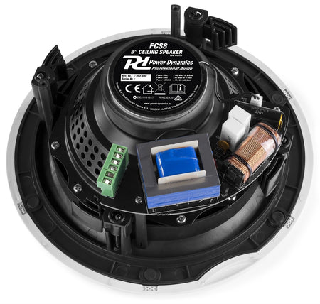 Power Dynamics FCS8 - Altavoces de techo de bajo perfil 100V 8" - Tempo Shop