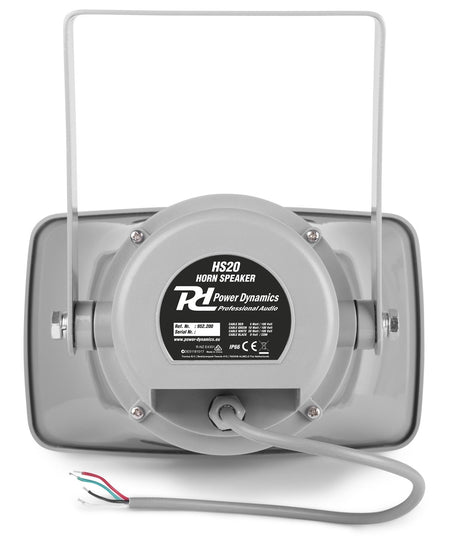 Power Dynamics HS20 - Altavoz exponencial Bocina 20W 100V - IPX6 - Tempo Shop