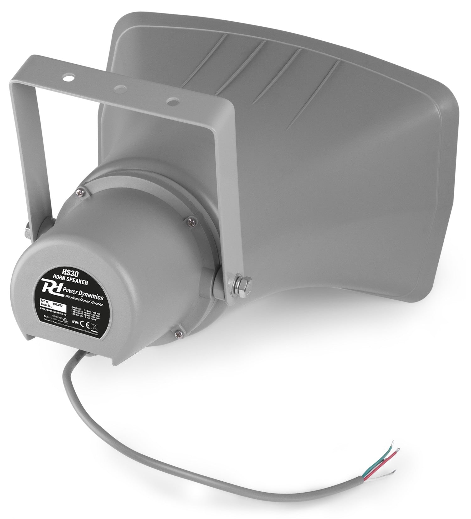 Power Dynamics HS30 - Altavoz exponencial bocina 30W 100V - IPX6 - Tempo Shop