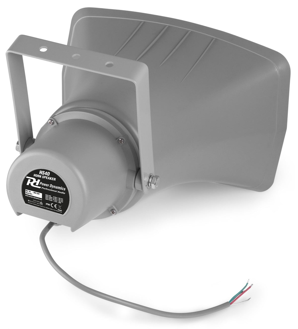 Power Dynamics HS40 - Altavoz exponencial bocina 40W 100V - IPX6 - Tempo Shop