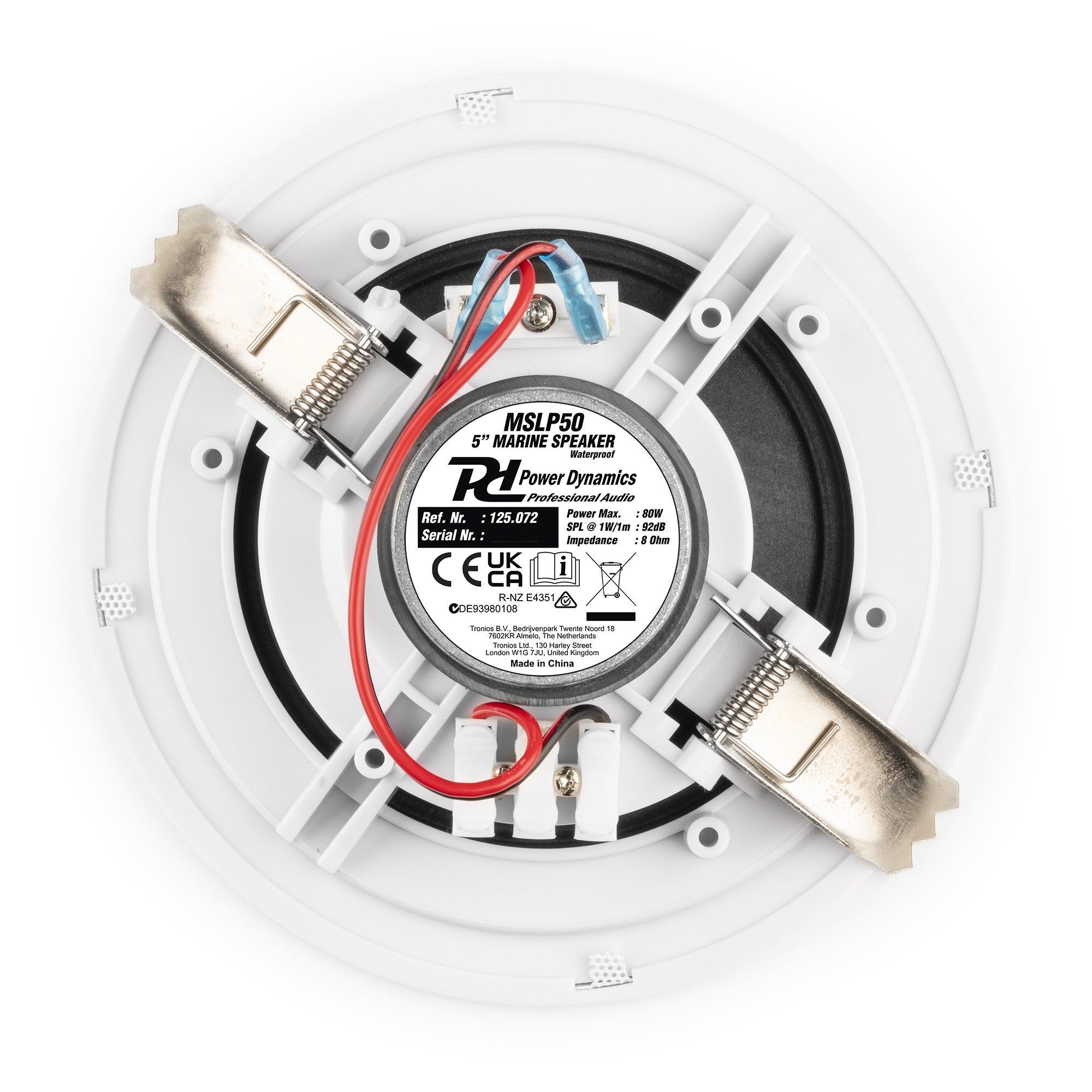 Power Dynamics MSLP50 - Conjunto altavoces marinos 5" 80W Perfil Bajo - Tempo Shop