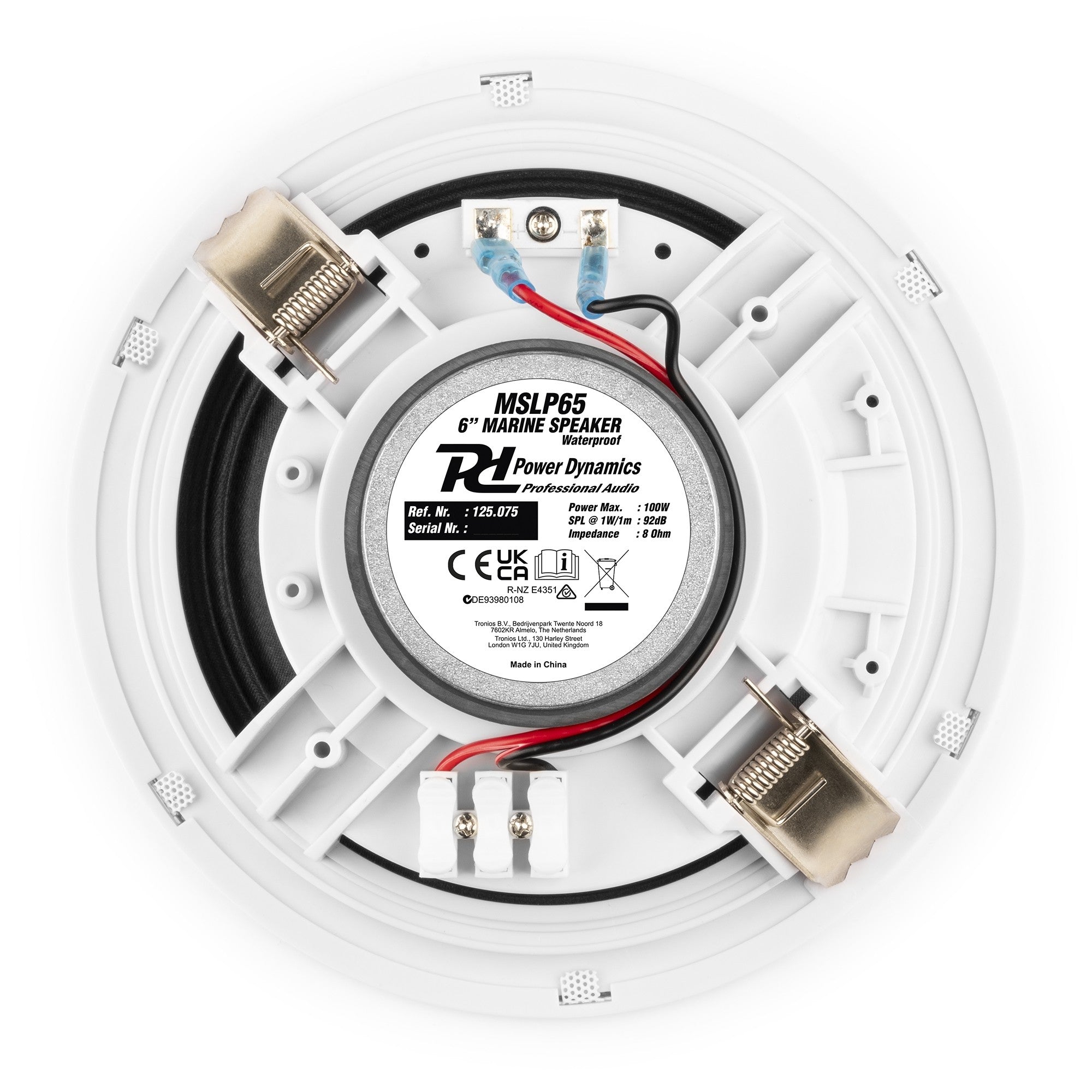 Power Dynamics MSLP65 - Conjunto altavoces marinos 6" 100W Perfil Bajo - Tempo Shop