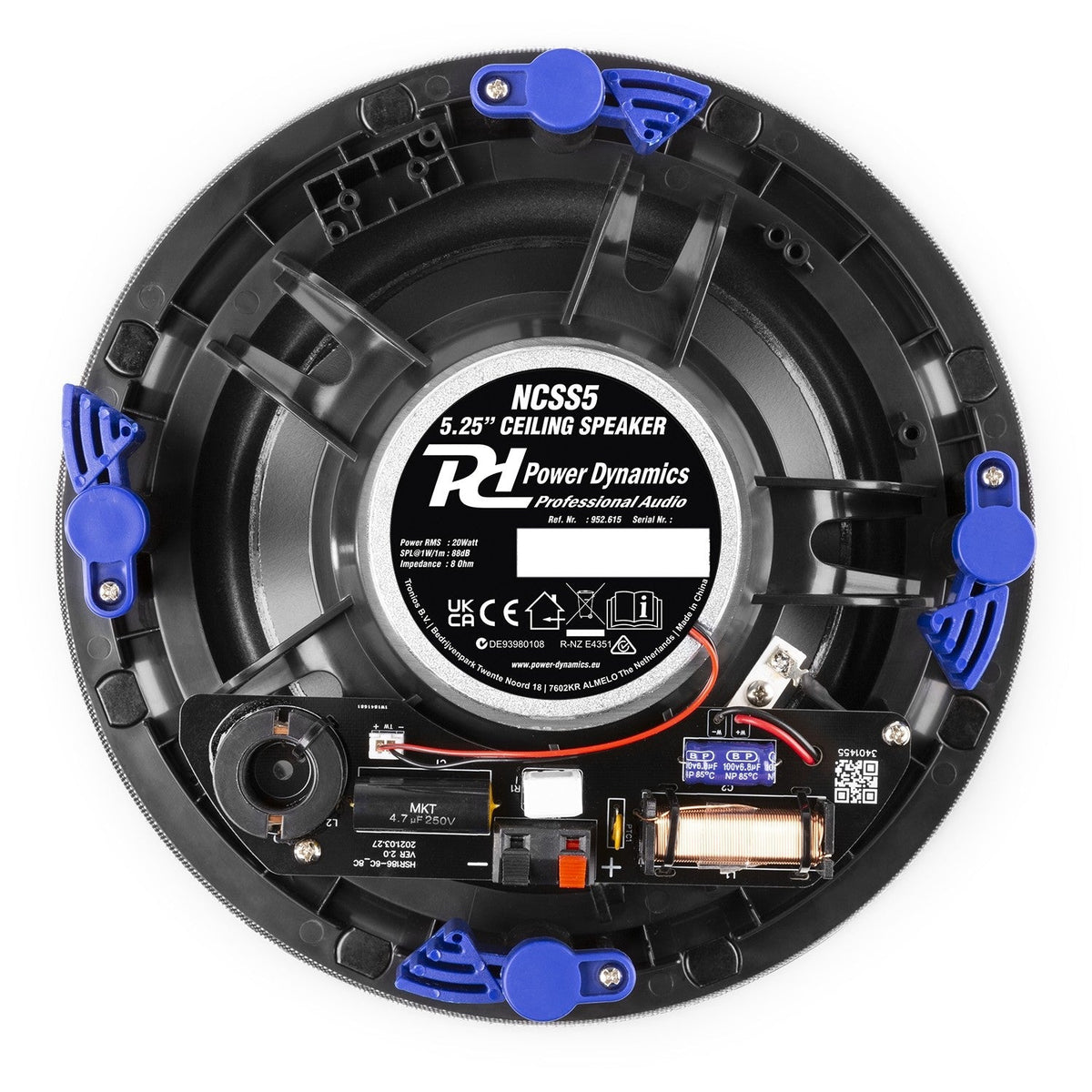 Power Dynamics NCSS5 - Altavoz de techo de bajo perfil 2 vías 5.25" Blanco - Tempo Shop