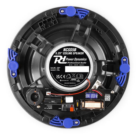 Power Dynamics NCSS5B - Altavoz de techo de bajo perfil 2 vías 5.25" Negro - Tempo Shop
