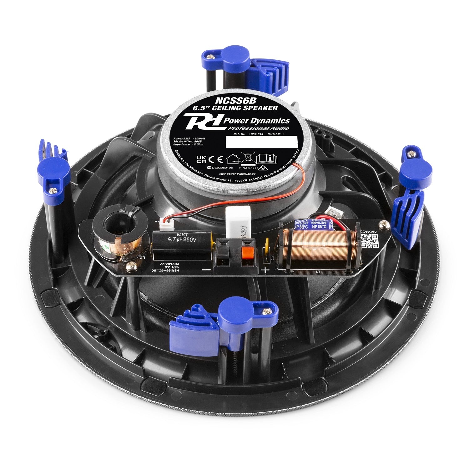 Power Dynamics NCSS6B - Altavoz de techo de bajo perfil 2 vías 6.5" Negro - Tempo Shop