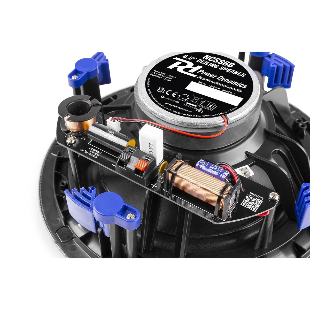 Power Dynamics NCSS6B - Altavoz de techo de bajo perfil 2 vías 6.5" Negro - Tempo Shop