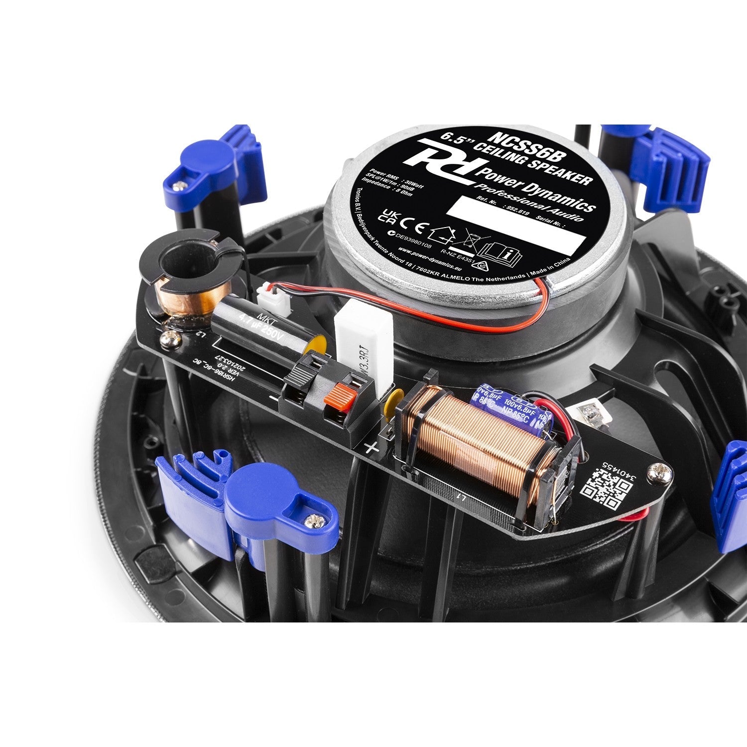 Power Dynamics NCSS6B - Altavoz de techo de bajo perfil 2 vías 6.5" Negro - Tempo Shop