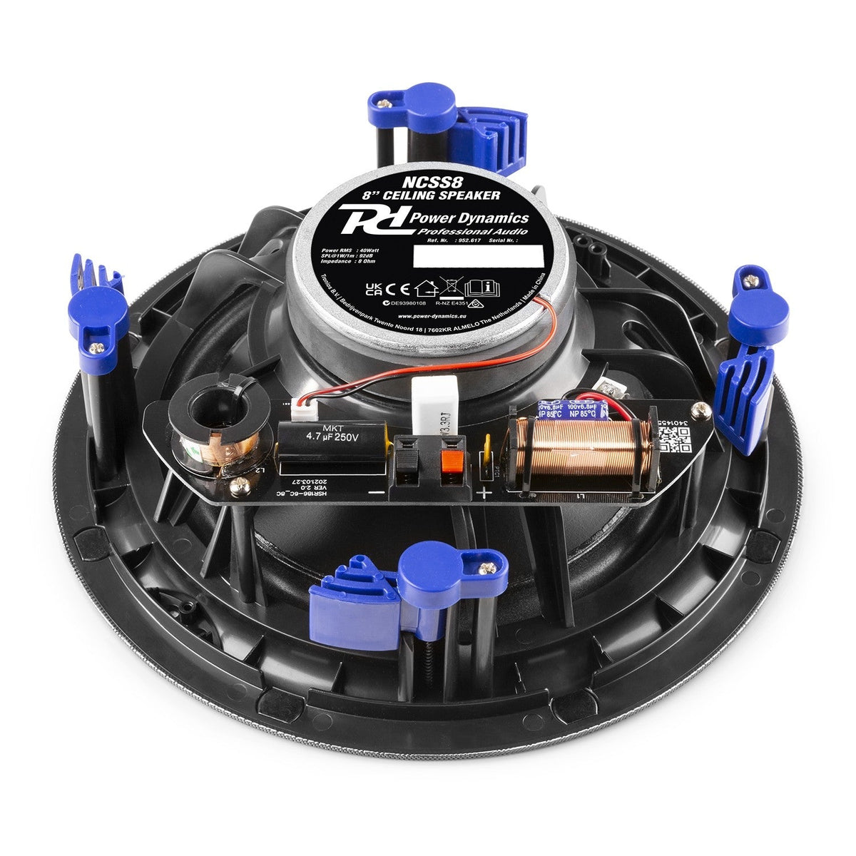 Power Dynamics NCSS8 - Altavoz de techo de bajo perfil 2 vías 8" Blanco - Tempo Shop