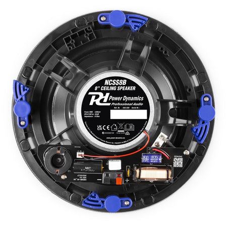Power Dynamics NCSS8B - Altavoz de techo de bajo perfil 2 vías 8" Negro - Tempo Shop