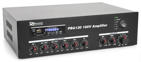 Power Dynamics PBA120 - Amplificador linea 100V 120W - Tempo Shop