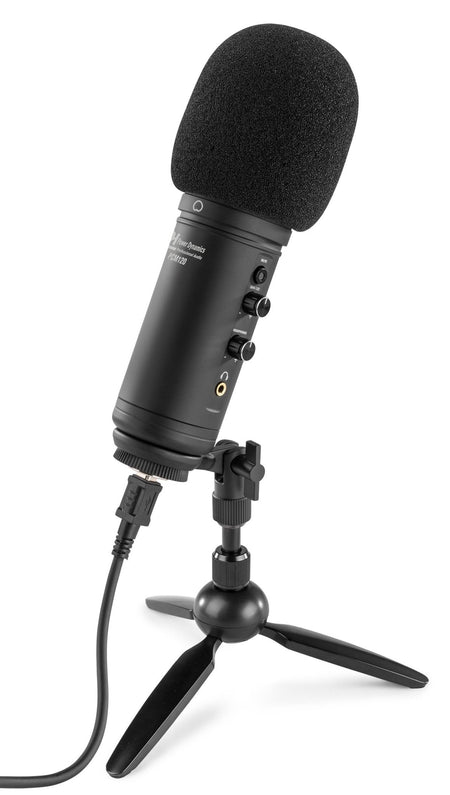 Power Dynamics PCM120 - Conjunto micrófono condensador USB - Tempo Shop