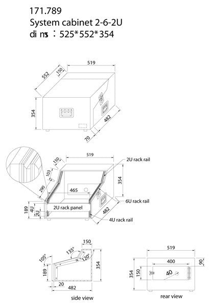Power Dynamics PD - F - Rack transporte DJ 2U - 6U - 2U 19" - Tempo Shop