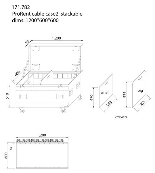 Power Dynamics PD - FA1 - Cajon para Cable 2D - Tempo Shop