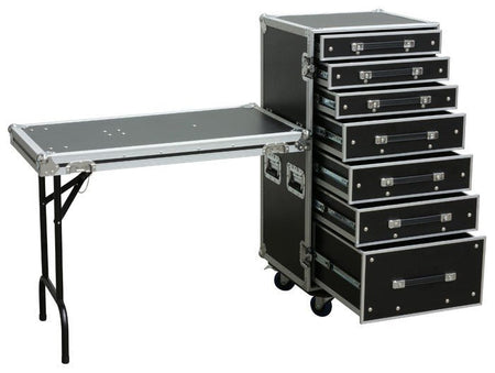 Power Dynamics PD - FA5 - Flightcase de 7 Cajones + Mesa - Tempo Shop