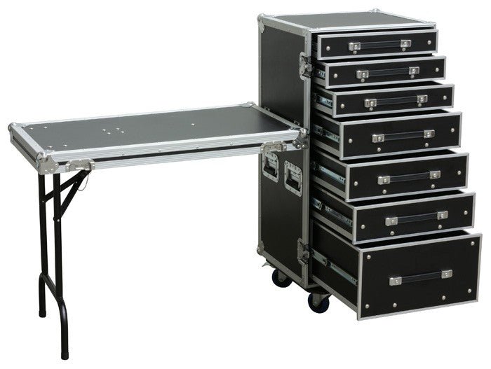 Power Dynamics PD - FA5 - Flightcase de 7 Cajones + Mesa - Tempo Shop