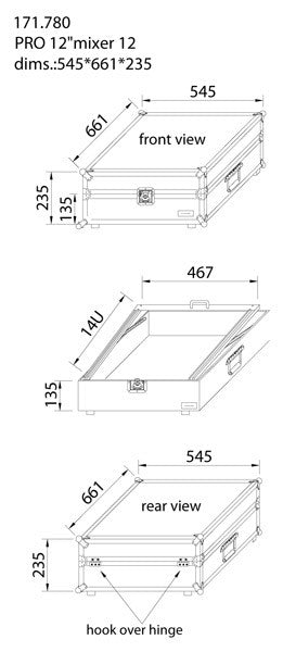Power Dynamics PD - FU12 - Maleta mesa mezclas 19" - Tempo Shop
