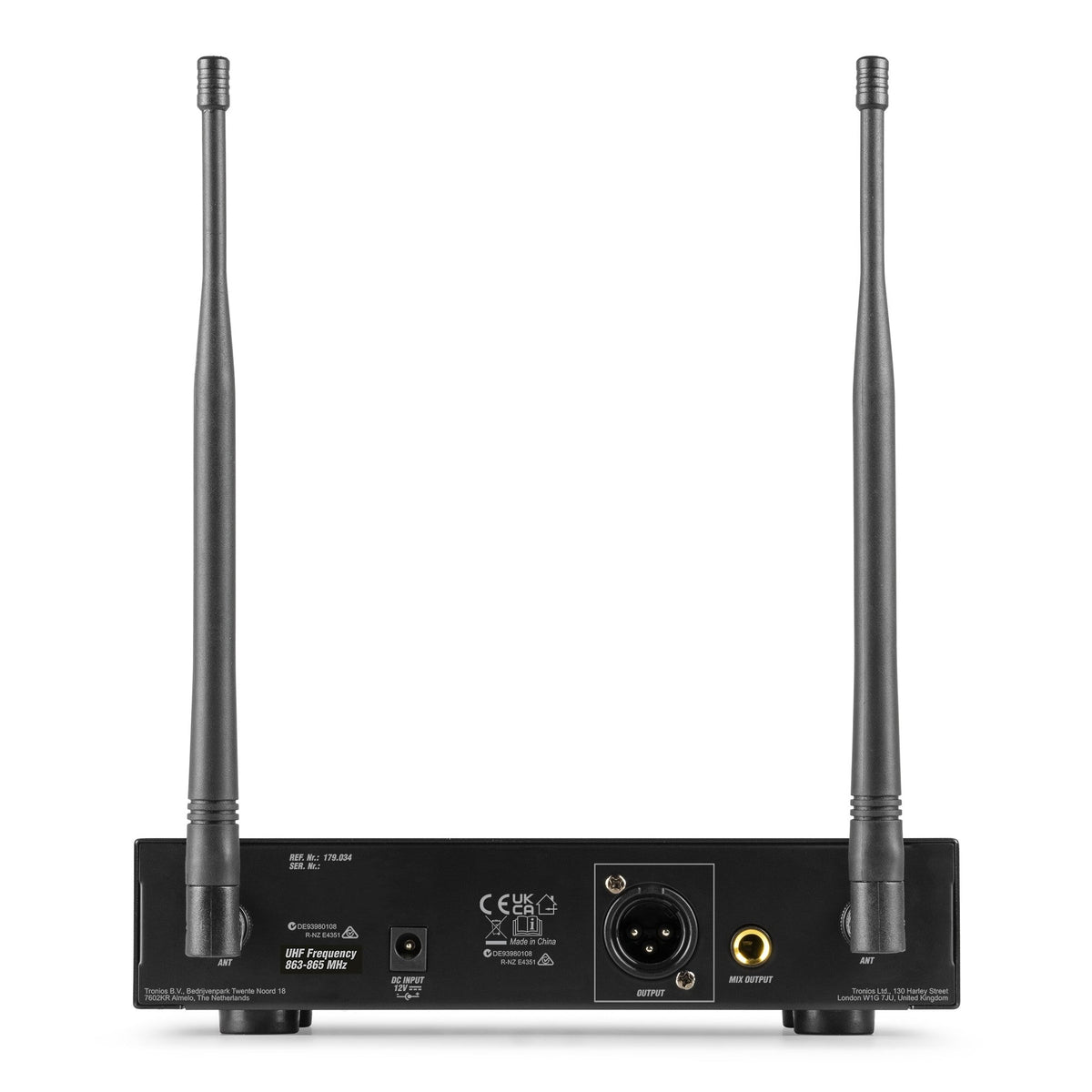 Power Dynamics PD210 - Micrófono inalámbrico de mano UHF 160 - Canales, sistema True Diversity - Tempo Shop