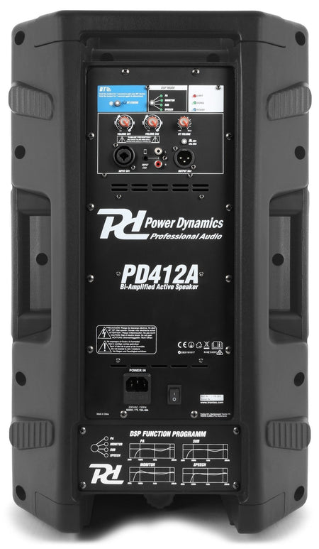 Power Dynamics PD412A - Bafle Activo Bi - amplificado 12" 1400W - Tempo Shop
