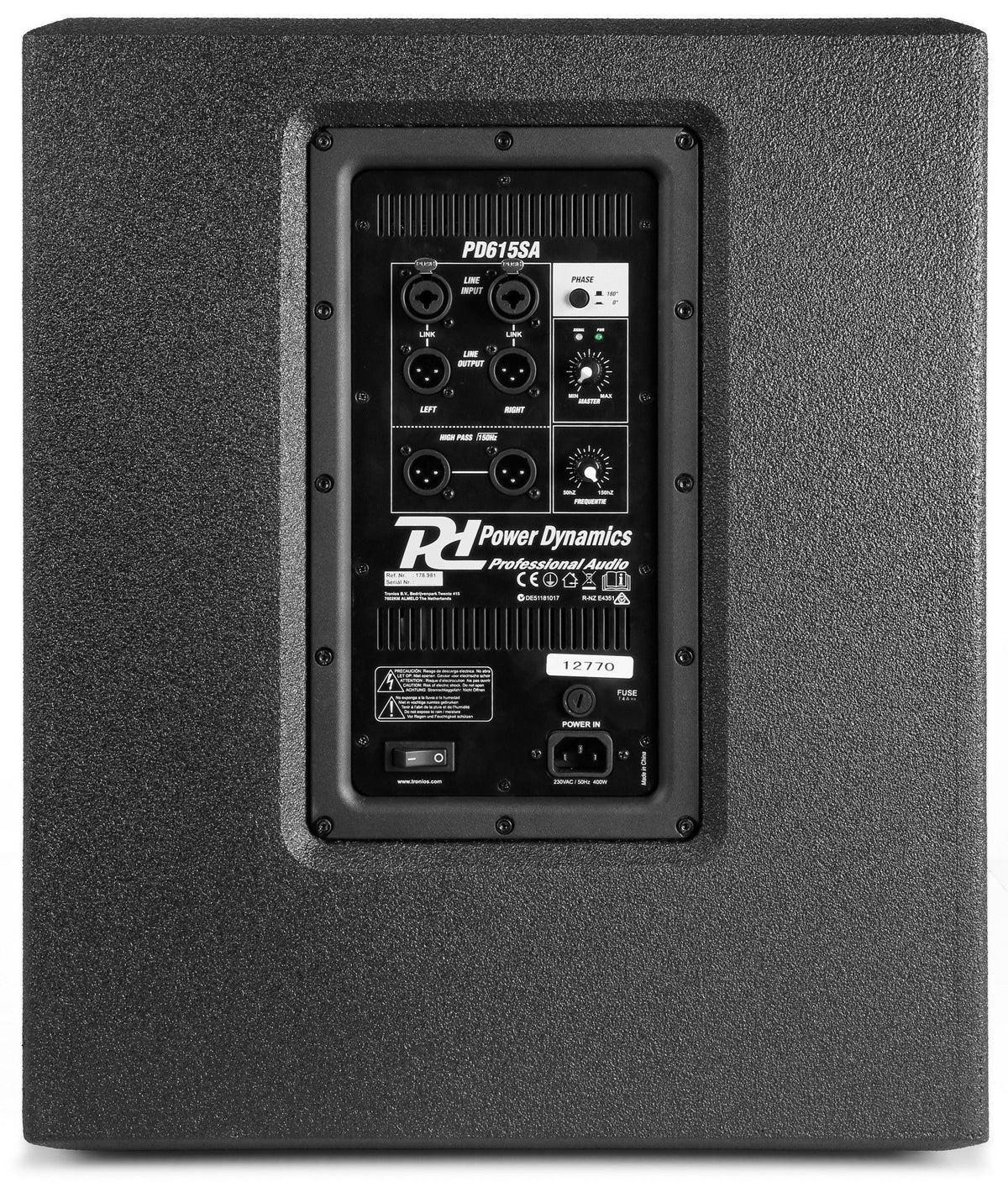 Power Dynamics PD615SA - Subwoofer Activo 15" - Tempo Shop