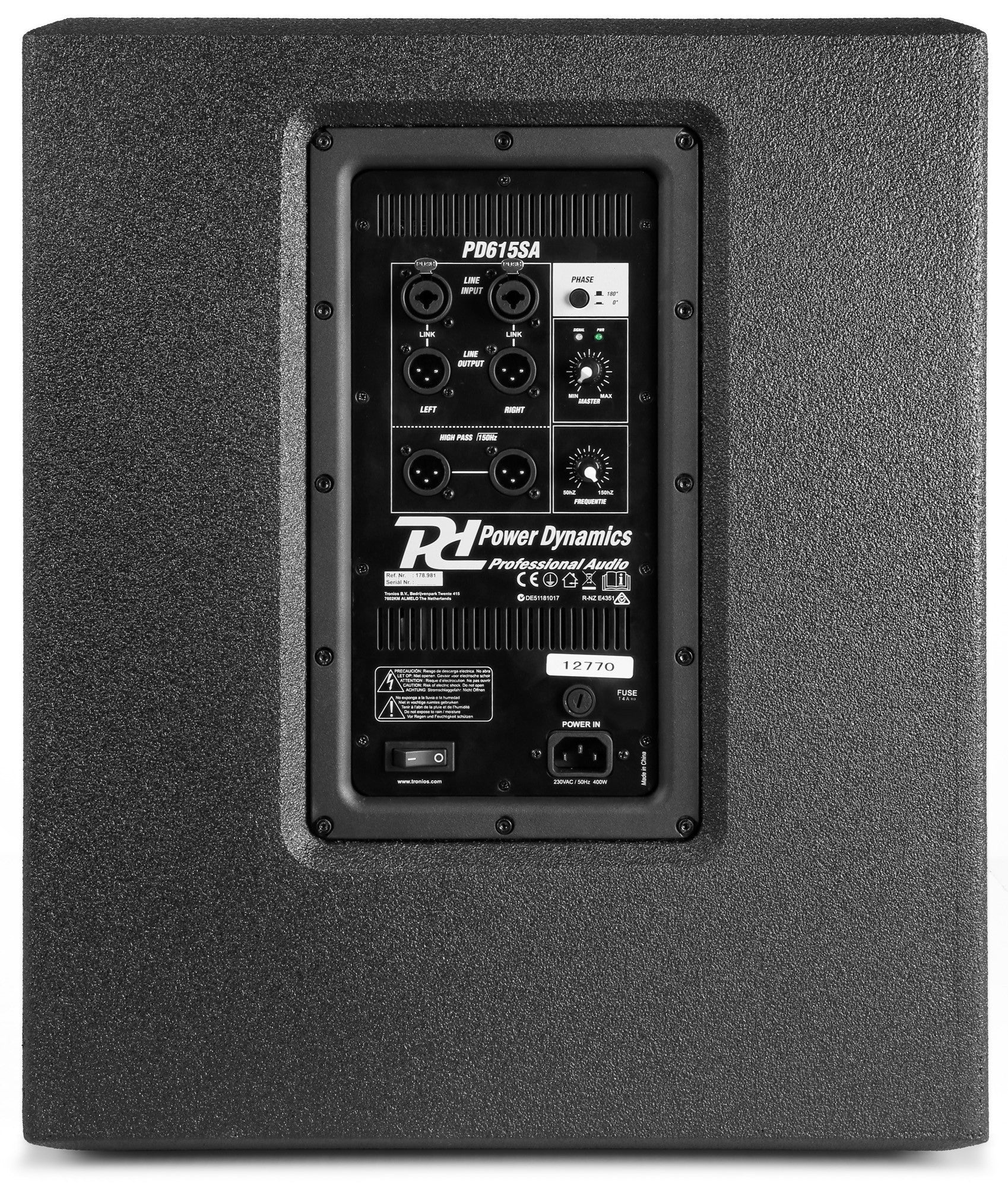 Power Dynamics PD615SA - Subwoofer Activo 15" - Tempo Shop