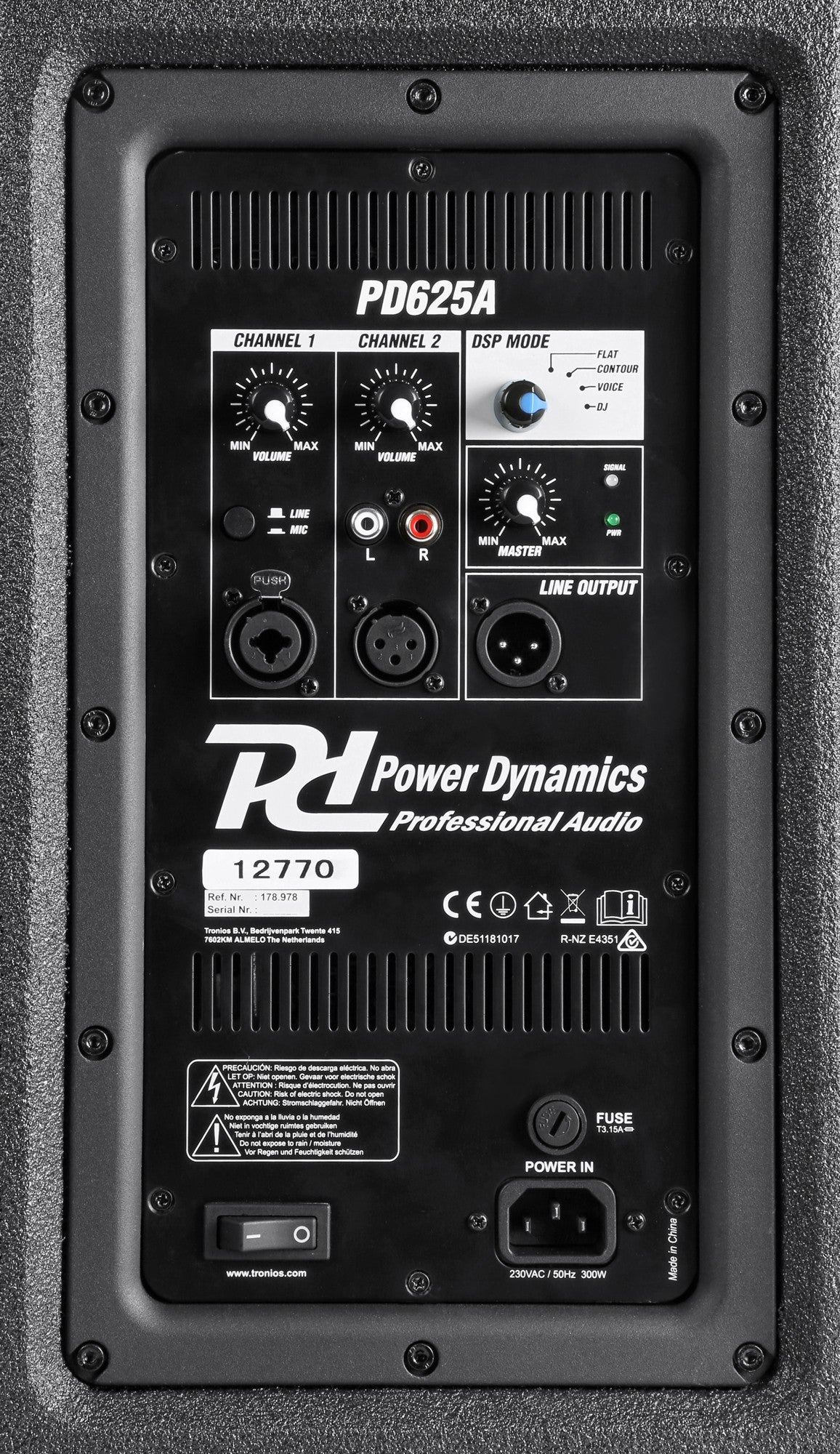 Power Dynamics PD625A - Bafle Activo 2x15" - Tempo Shop