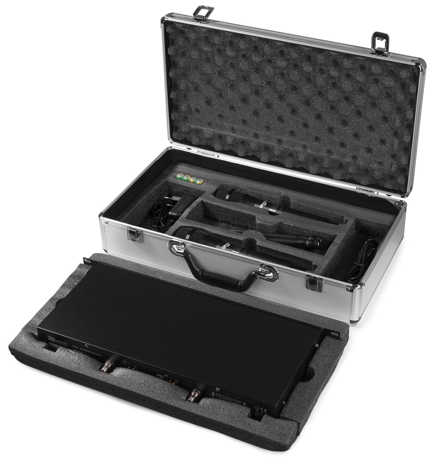 Power Dynamics PD632H - 2x 20 Canales Digital UHF Micro Inalámbrico con 2 micros - Tempo Shop