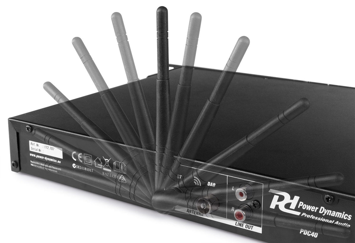 Power Dynamics PDC40 - Radio DAB+ sintonizador FM/USB/BT - Tempo Shop