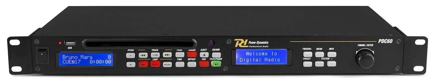 Power Dynamics PDC60 - Reproductor con USB/CD y radio FM/DAB+ - Tempo Shop