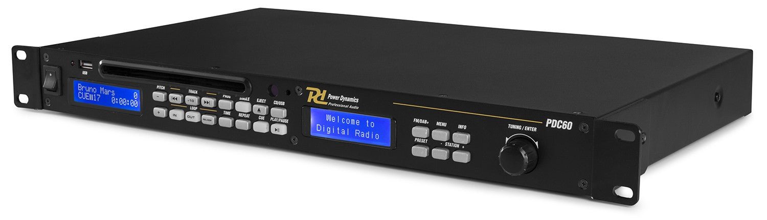 Power Dynamics PDC60 - Reproductor con USB/CD y radio FM/DAB+ - Tempo Shop