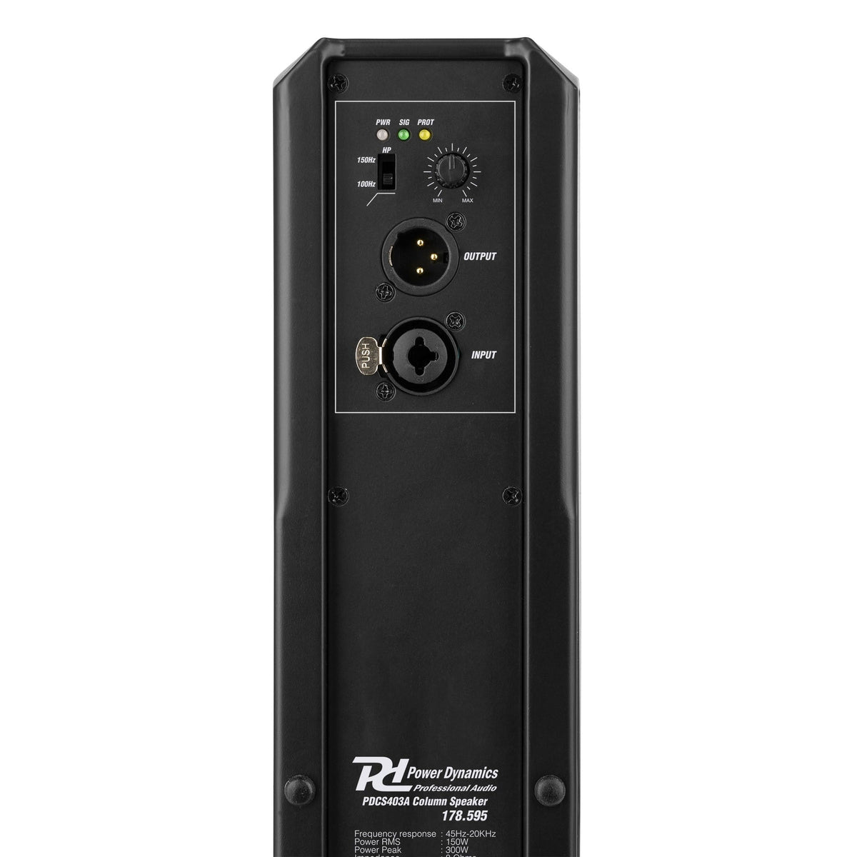 Power Dynamics PDCS403A - Columna acústica activa Negra - Tempo Shop